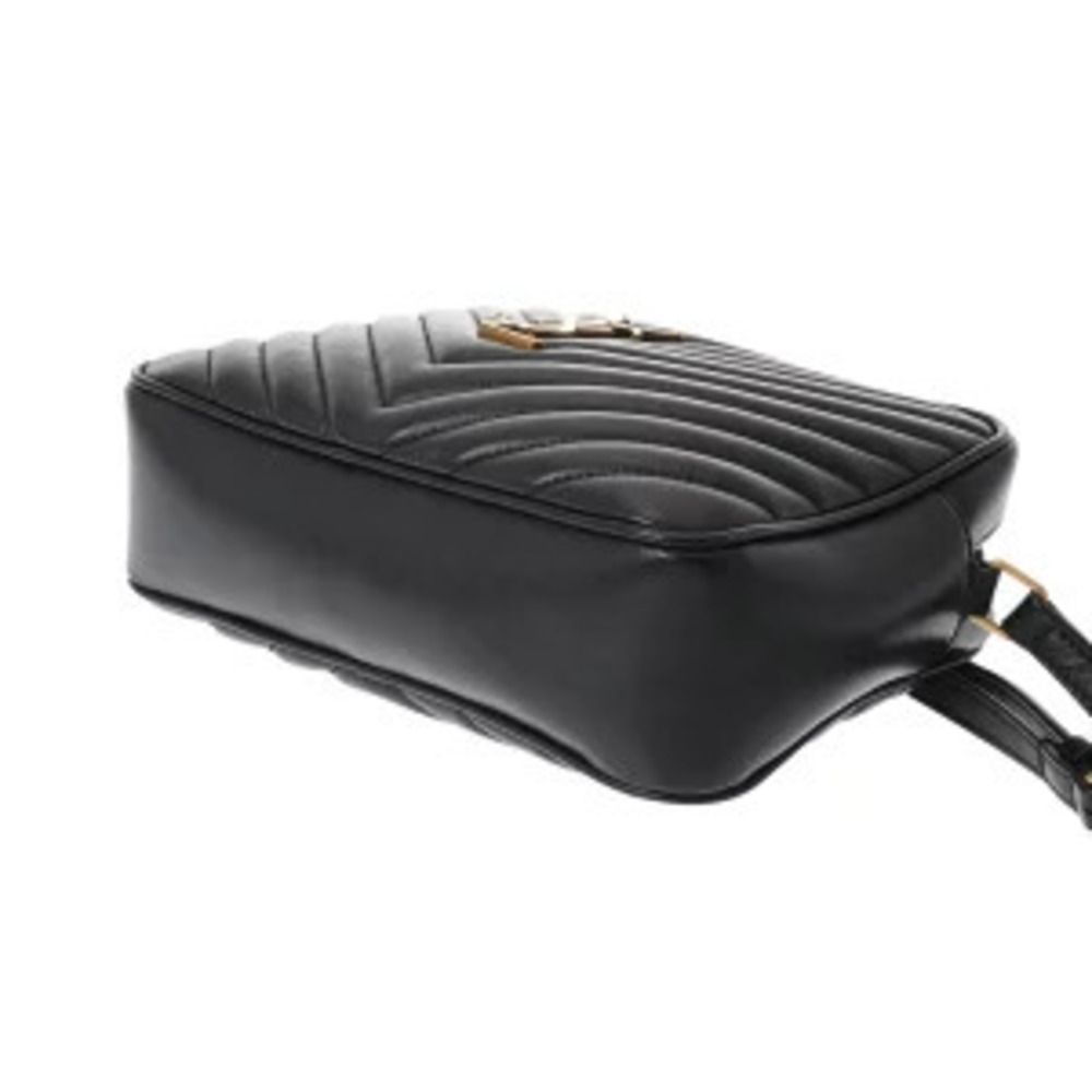 Saint Laurent Lou Leather Shoulder Bag Black handbag - Picture 7 of 9
